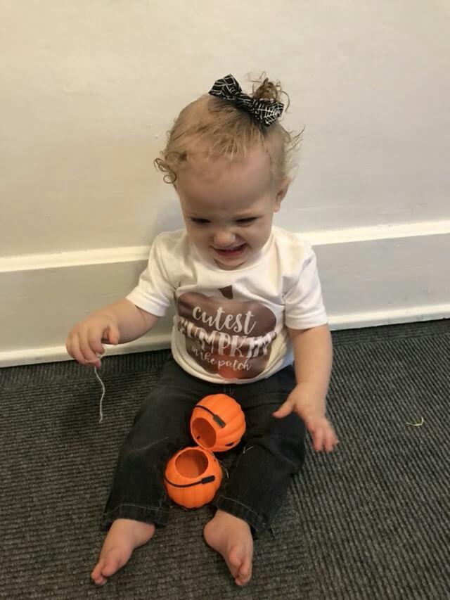 Cutest pumpkin in the patch Fall Girls Shirt