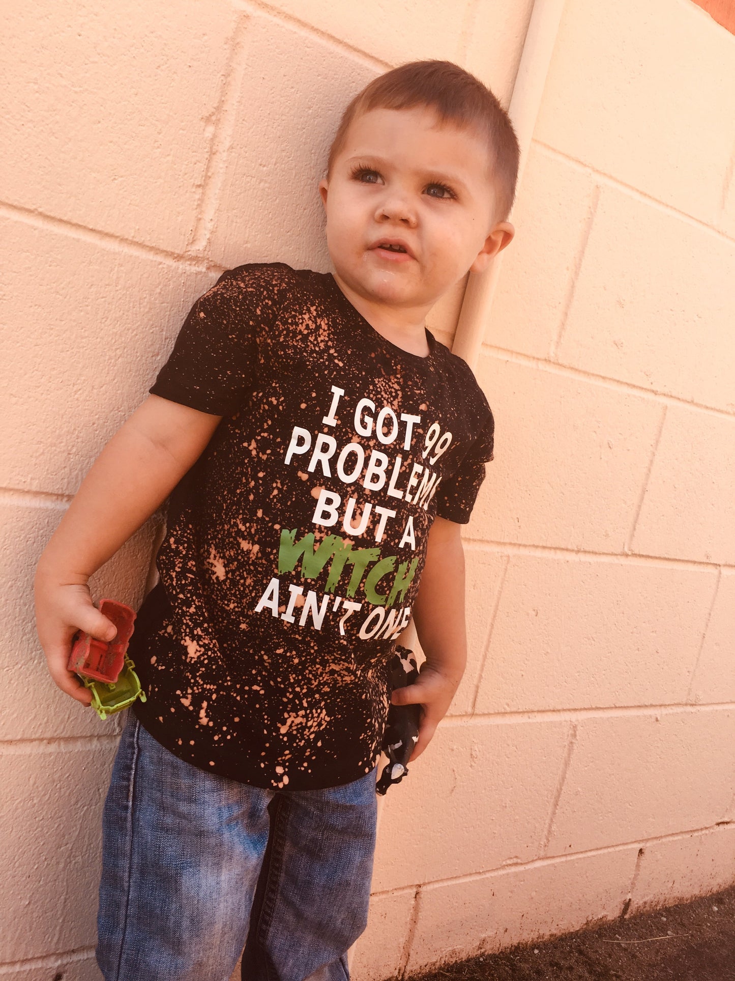 I got 99 Problems but a witch ain't one Halloween Boys Shirt