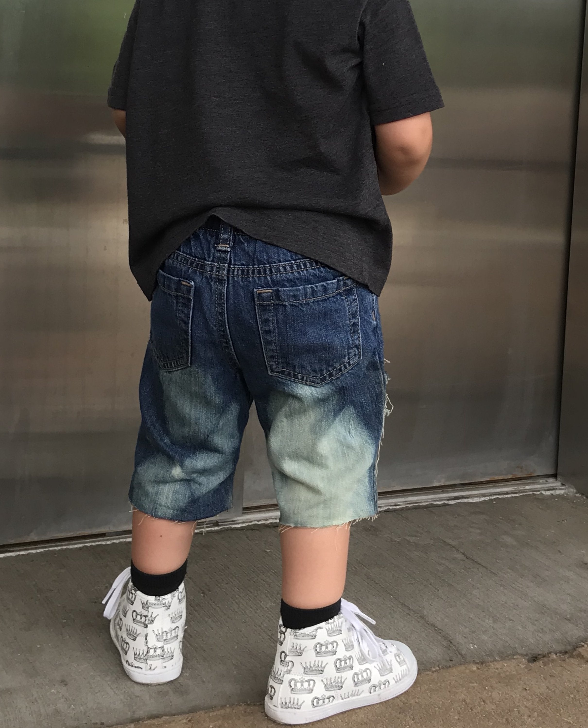 Biggie Boys Distressed Jeans Shorts