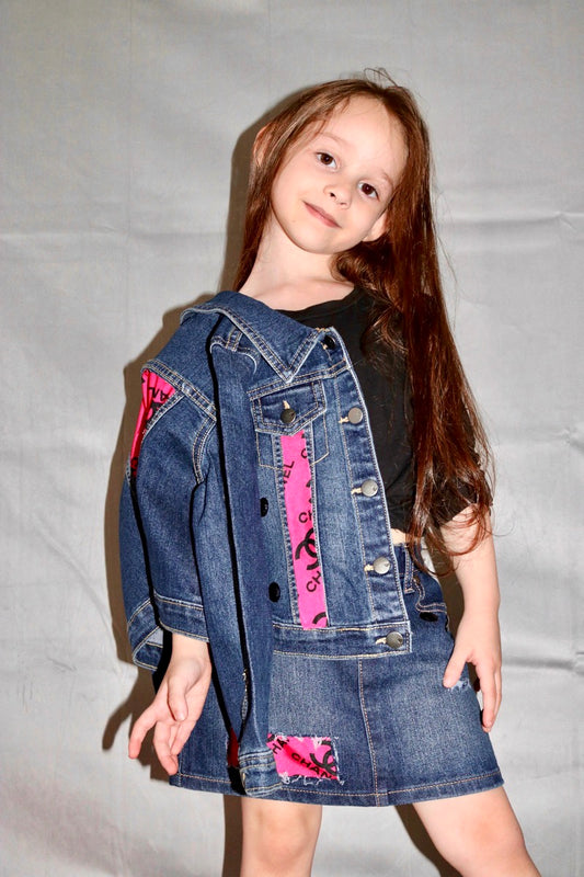 Chanel Designer Denim Jacket  Girls