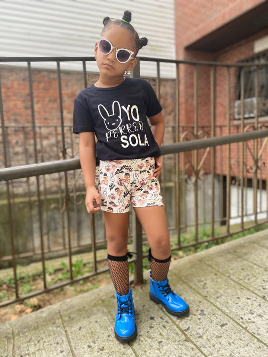 Bad Bunny Yo Perreo Sola Girls Shirt Boys Shirt
