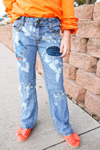 Galaxy Girls Distressed Jeans