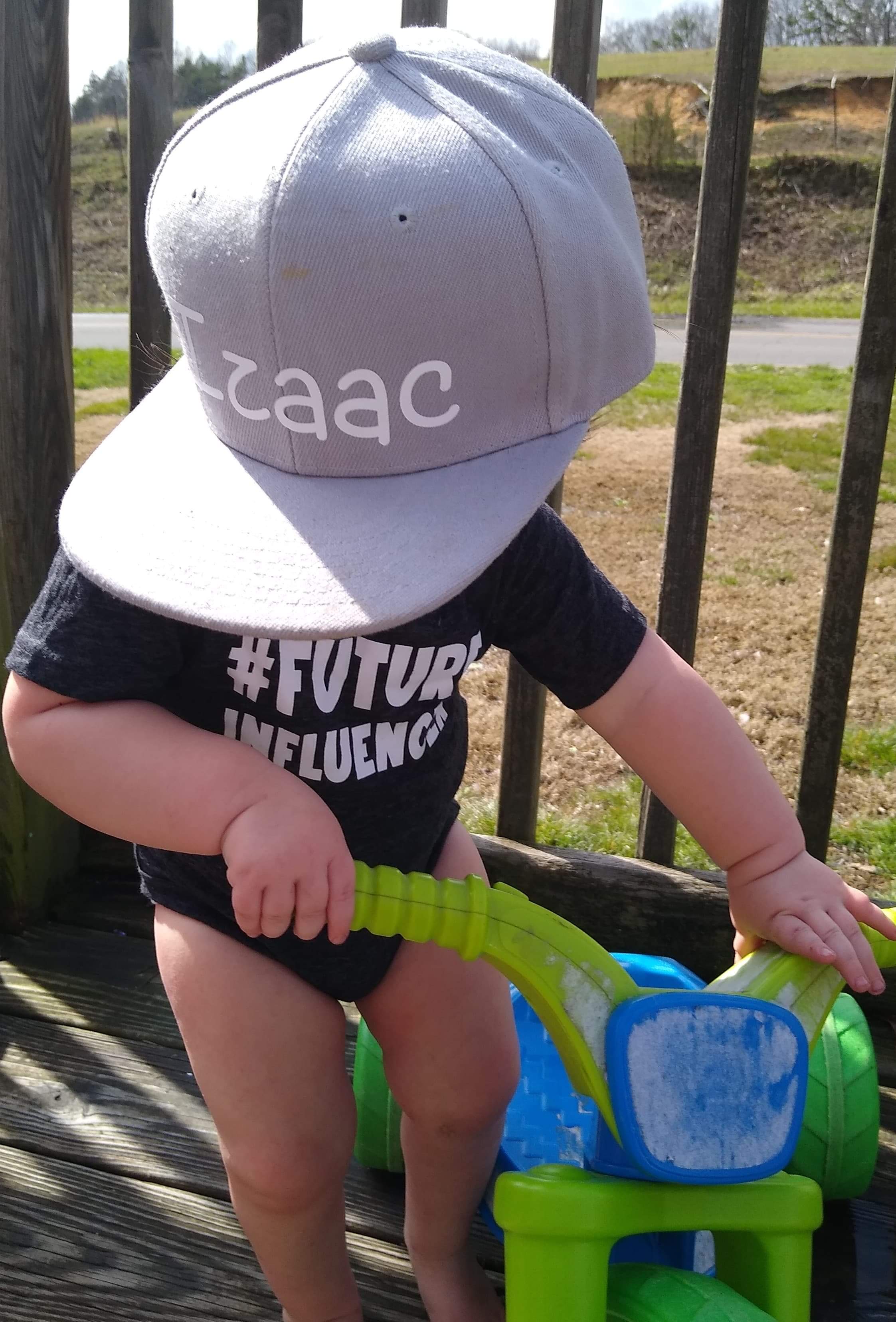 Light Grey Snapback Hat