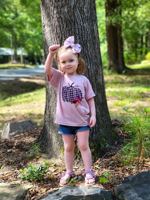 Plaid Pumpkin Fall Girls Shirt