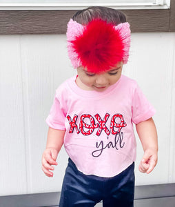 XOXO Y'all Valentine's Girls Shirt