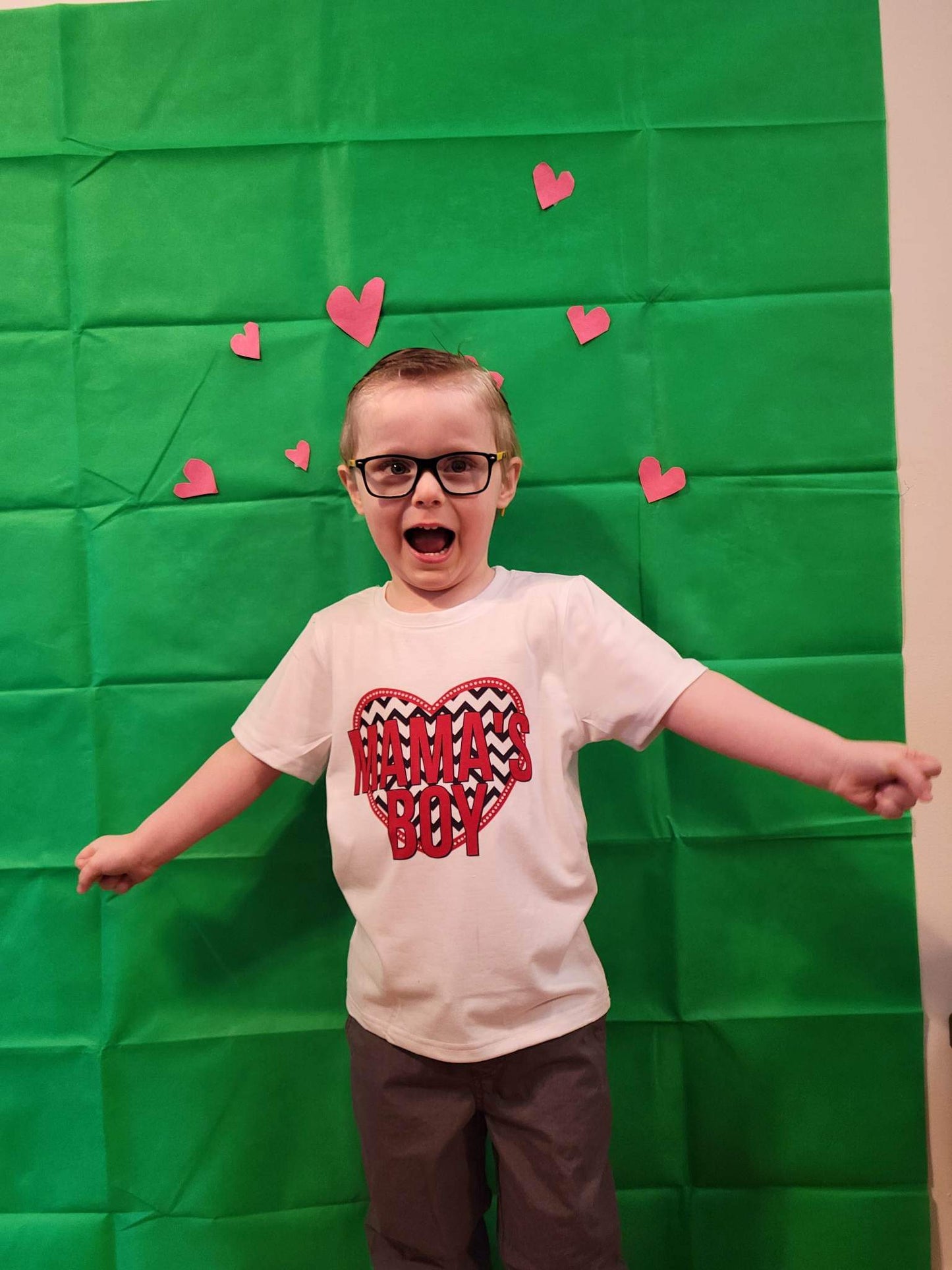 Mama's Boy Valentines Boys Shirt