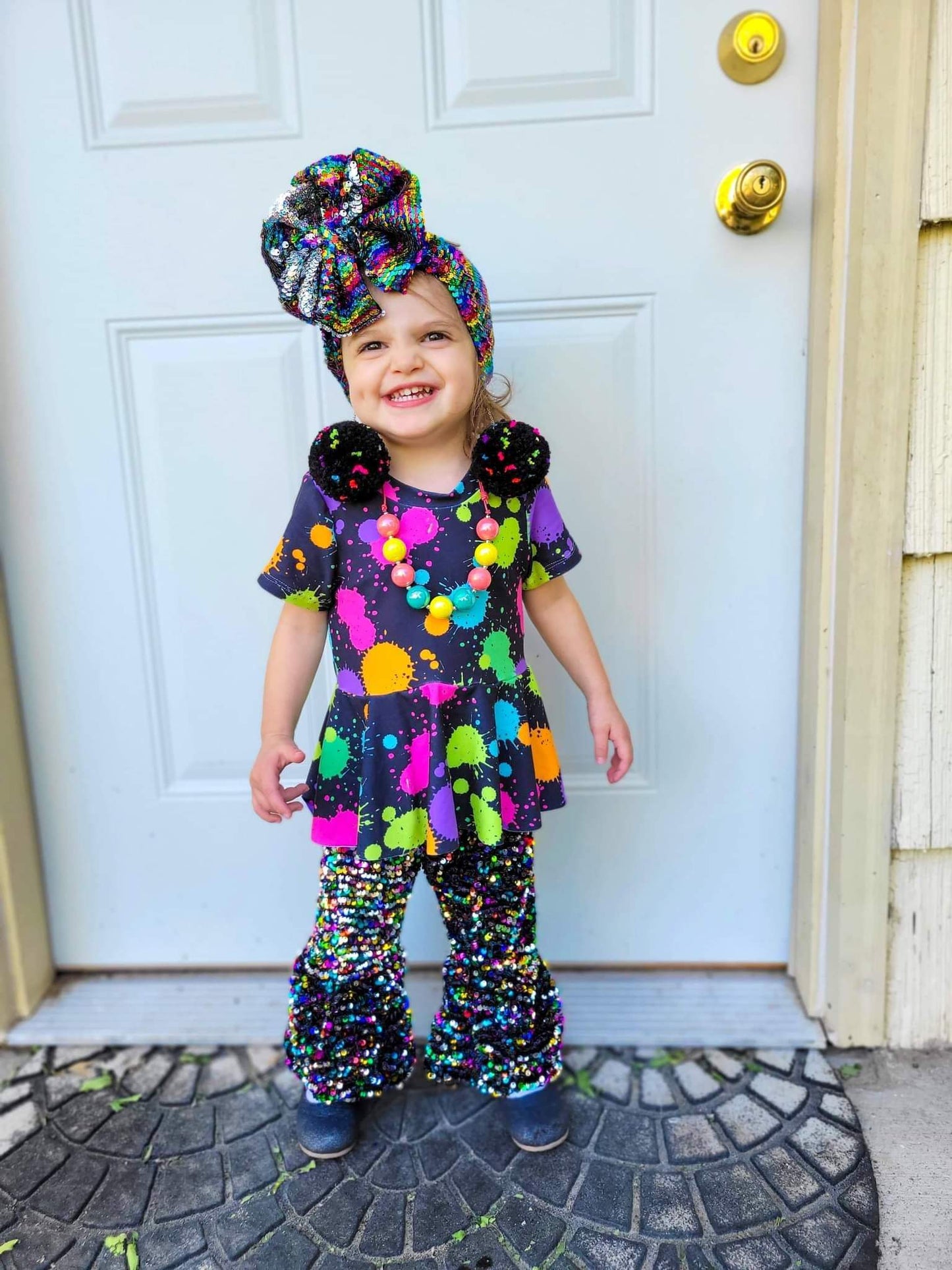 Neon Splatter Handmade