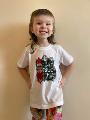 Elf Can't Touch This Christmas Boys Shirt Girls Shirt Ladies Shirt Mens Shirt