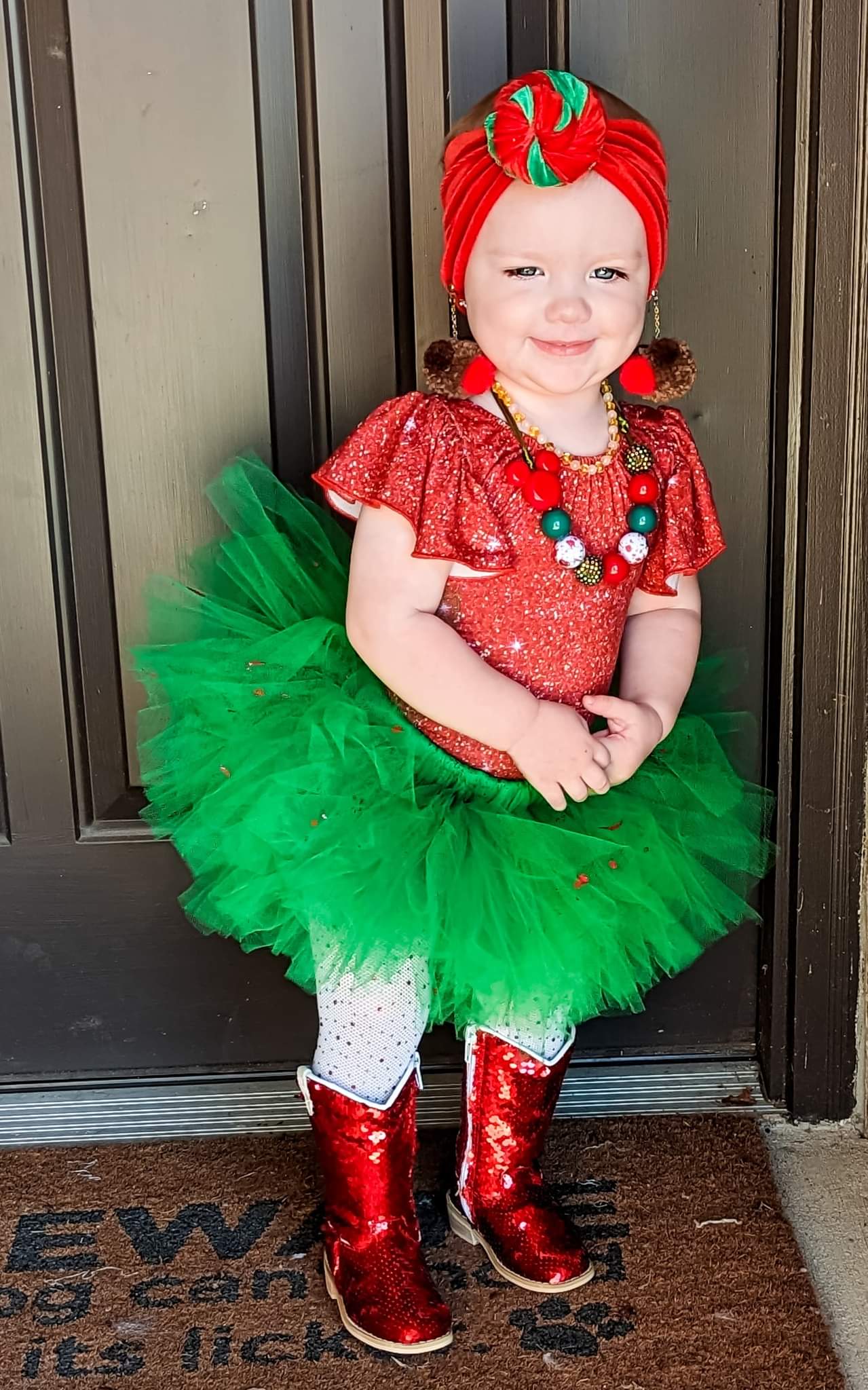 Christmas Splatter Tutu