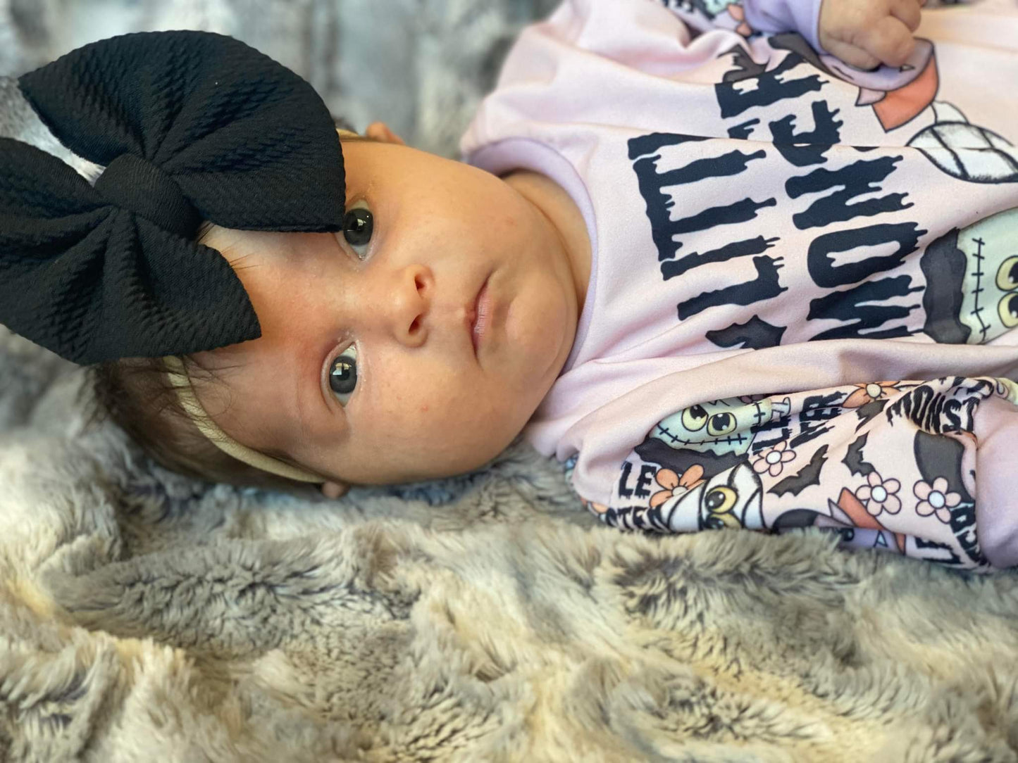 Little Monster Sweater Romper Halloween