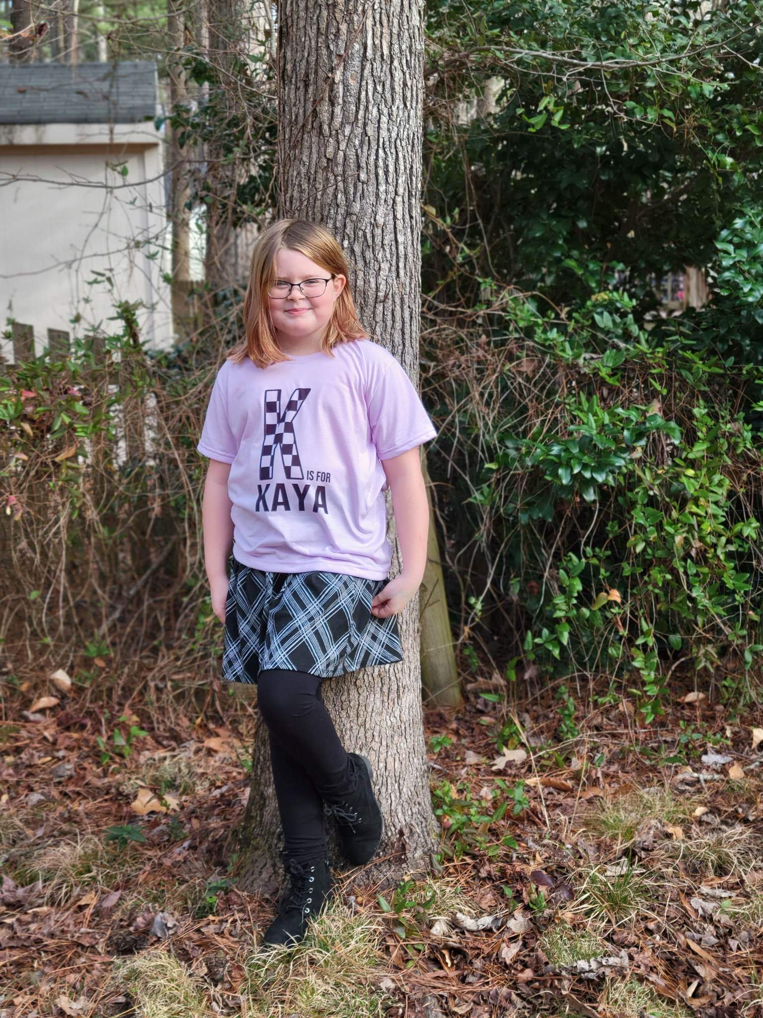 Checker Name Boys Shirt Girls Shirt