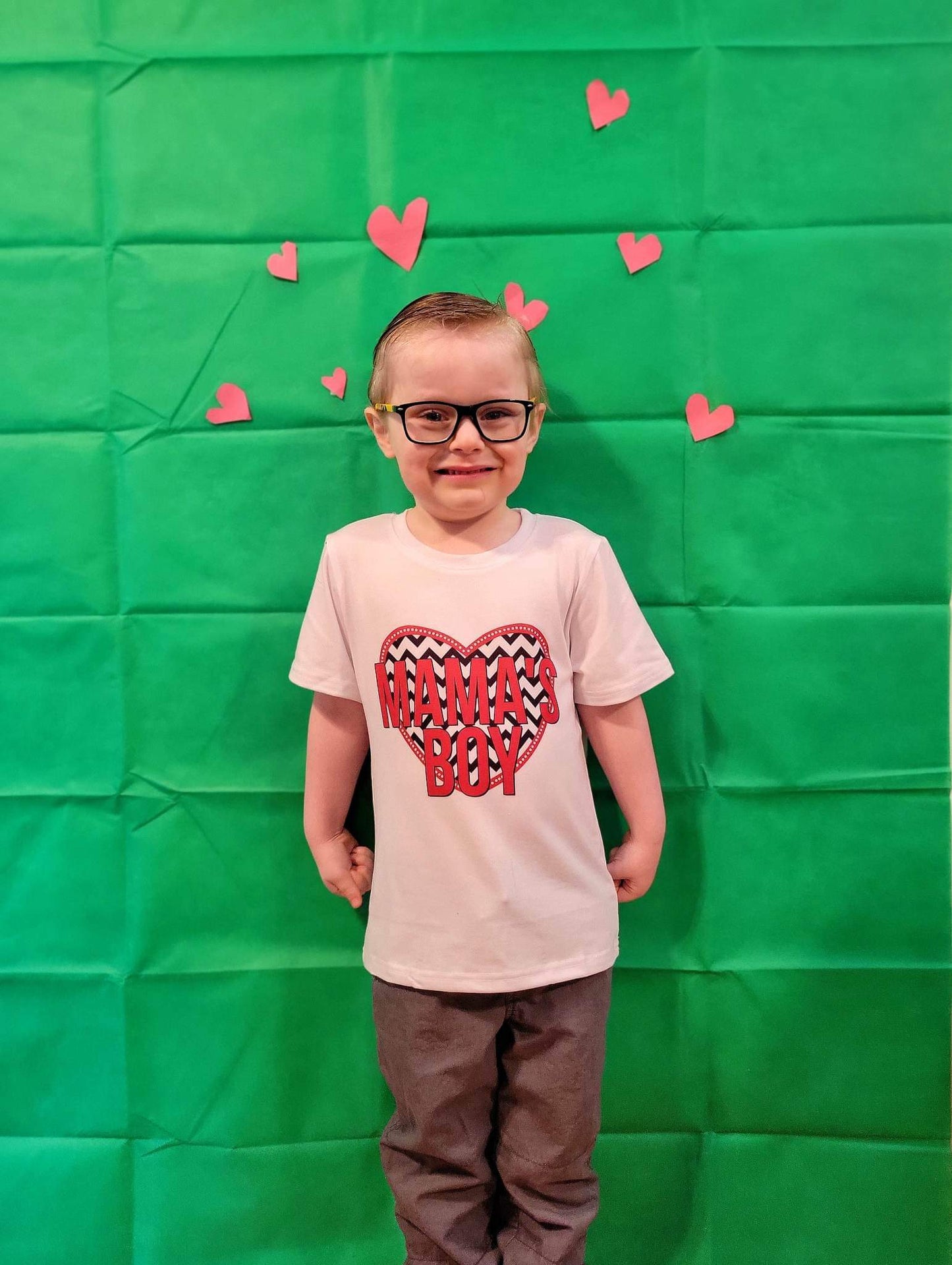 Mama's Boy Valentines Boys Shirt