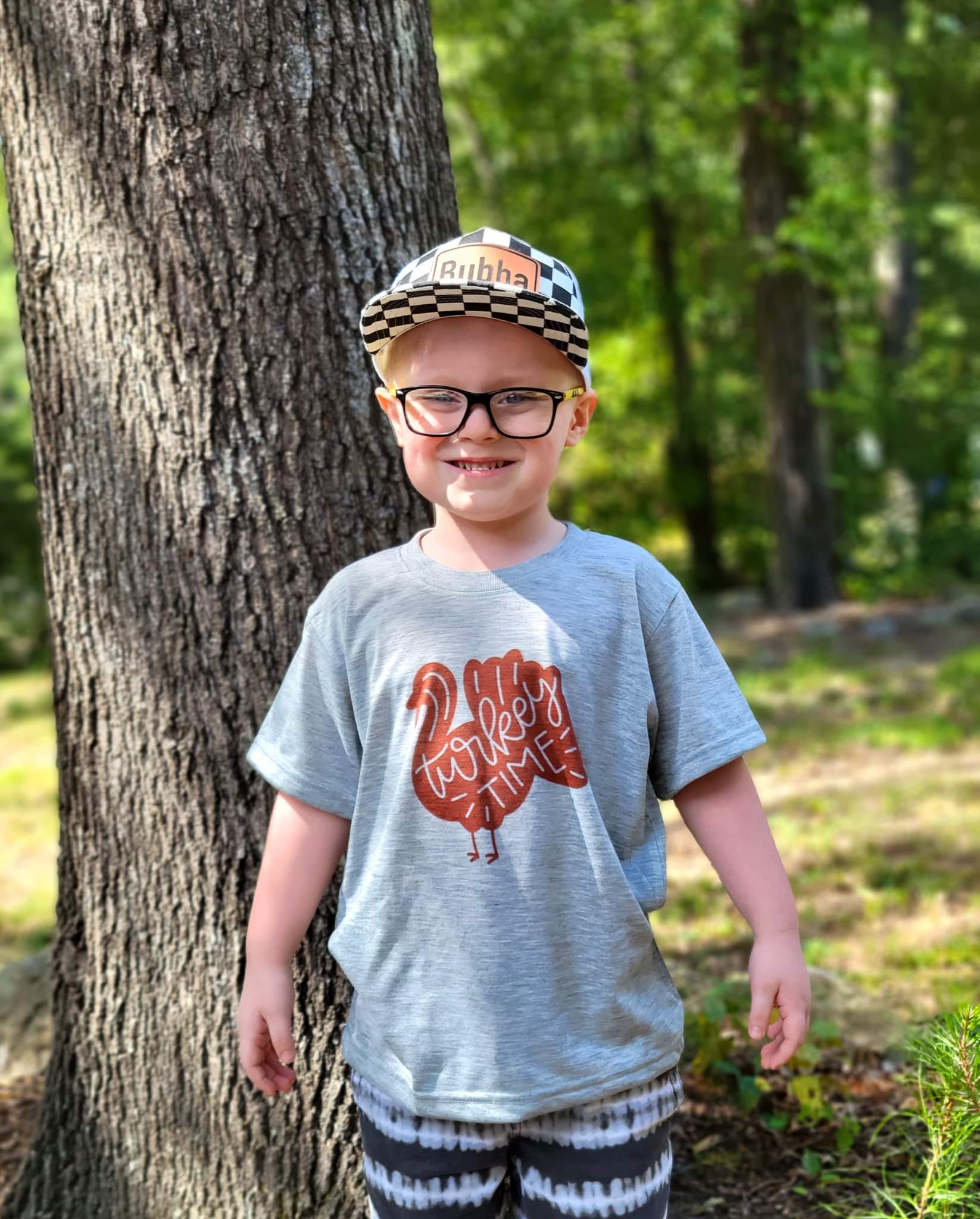 Turkey Time Thanksgiving Fall Boys Shirt Girls Shirt