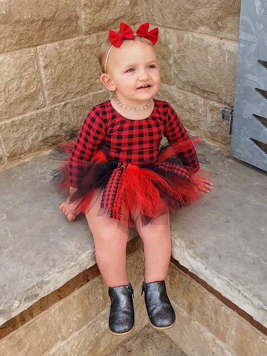 Buffalo Plaid Tutu Christmas