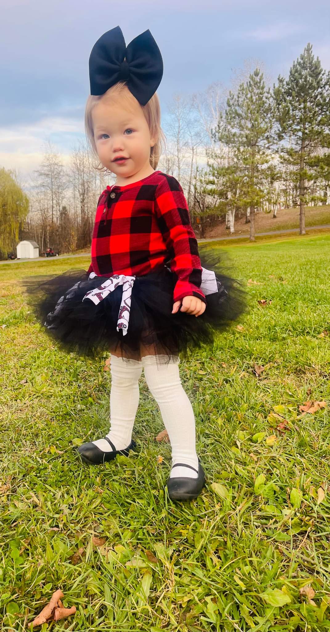 Bufflo Plaid Cozy Coupe Tutu Christmas