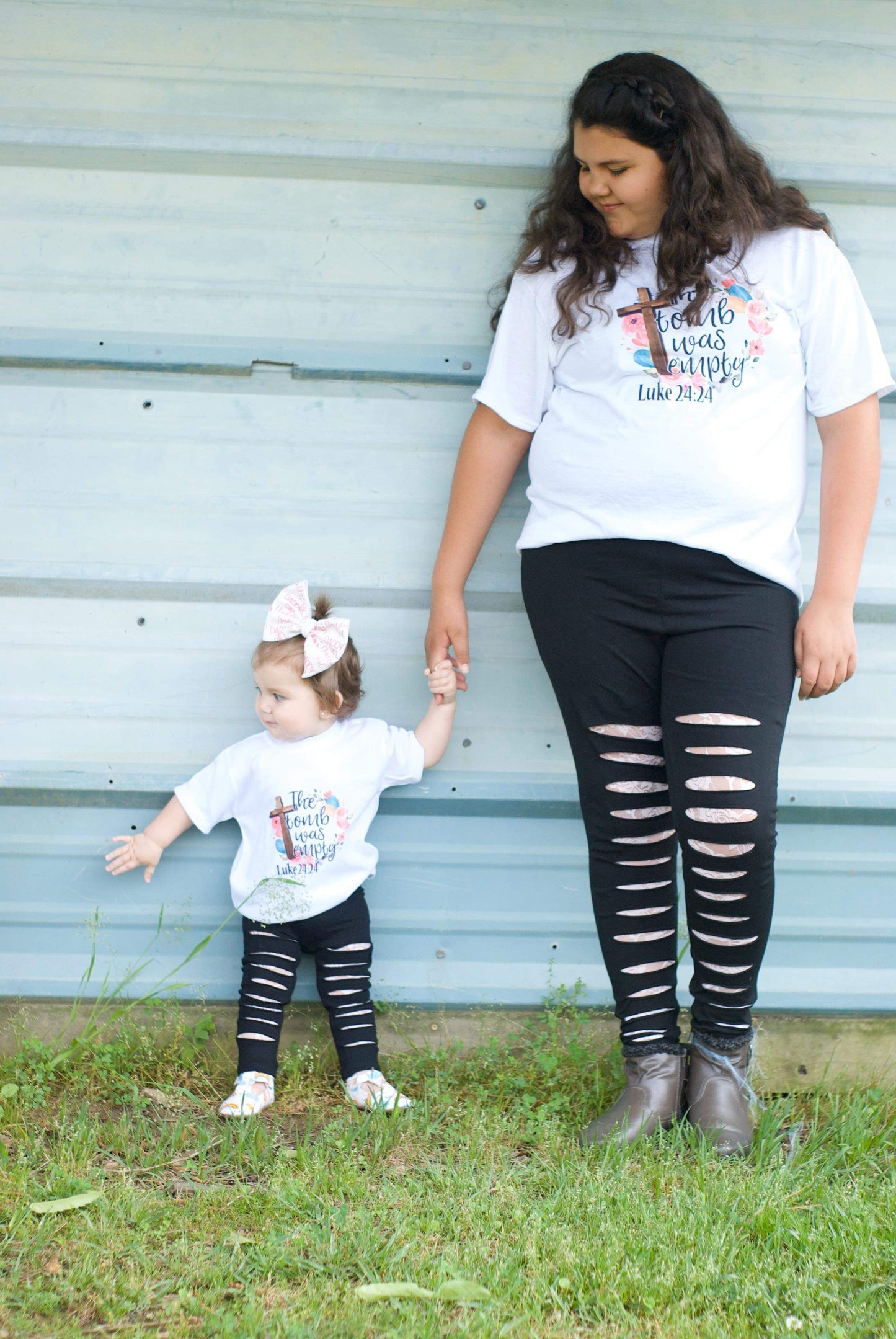 The Tomb Was Empty Easter Girls Shirts Ladies Shirt