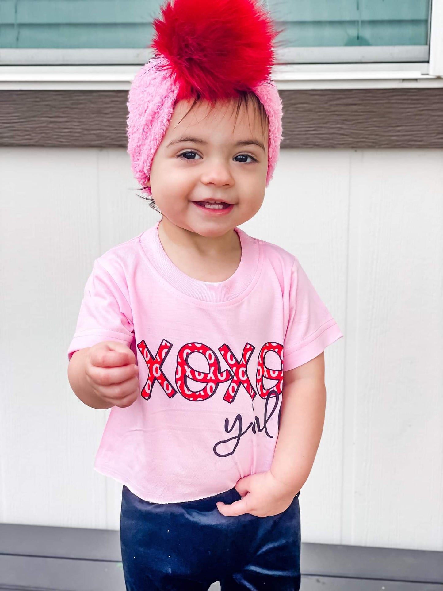 XOXO Y'all Valentine's Girls Shirt