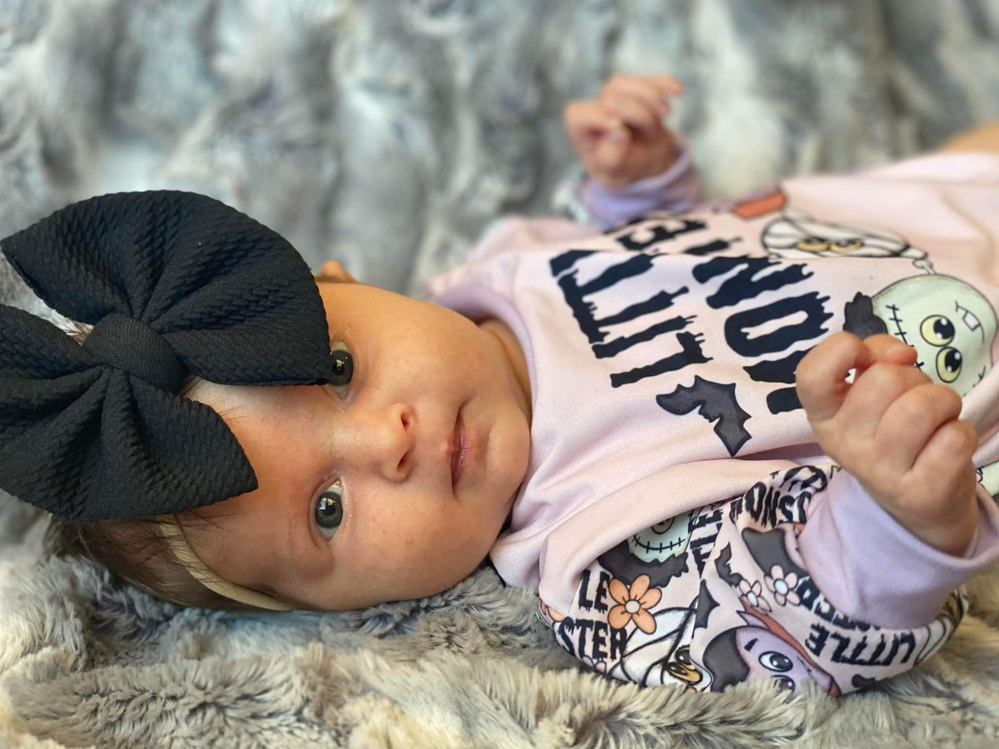 Little Monster Sweater Romper Halloween