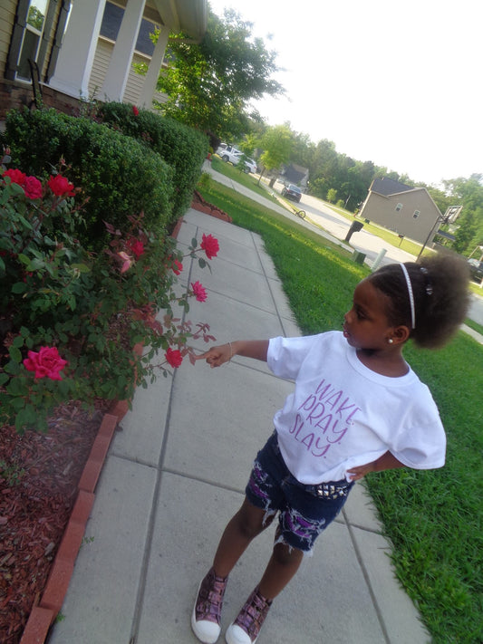 Wake Pray Slay Girls Shirt