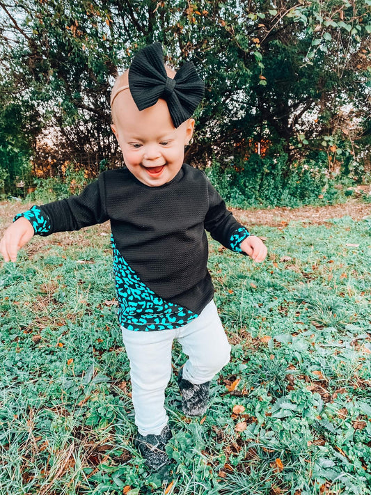 Color Block Long Sleeve Top