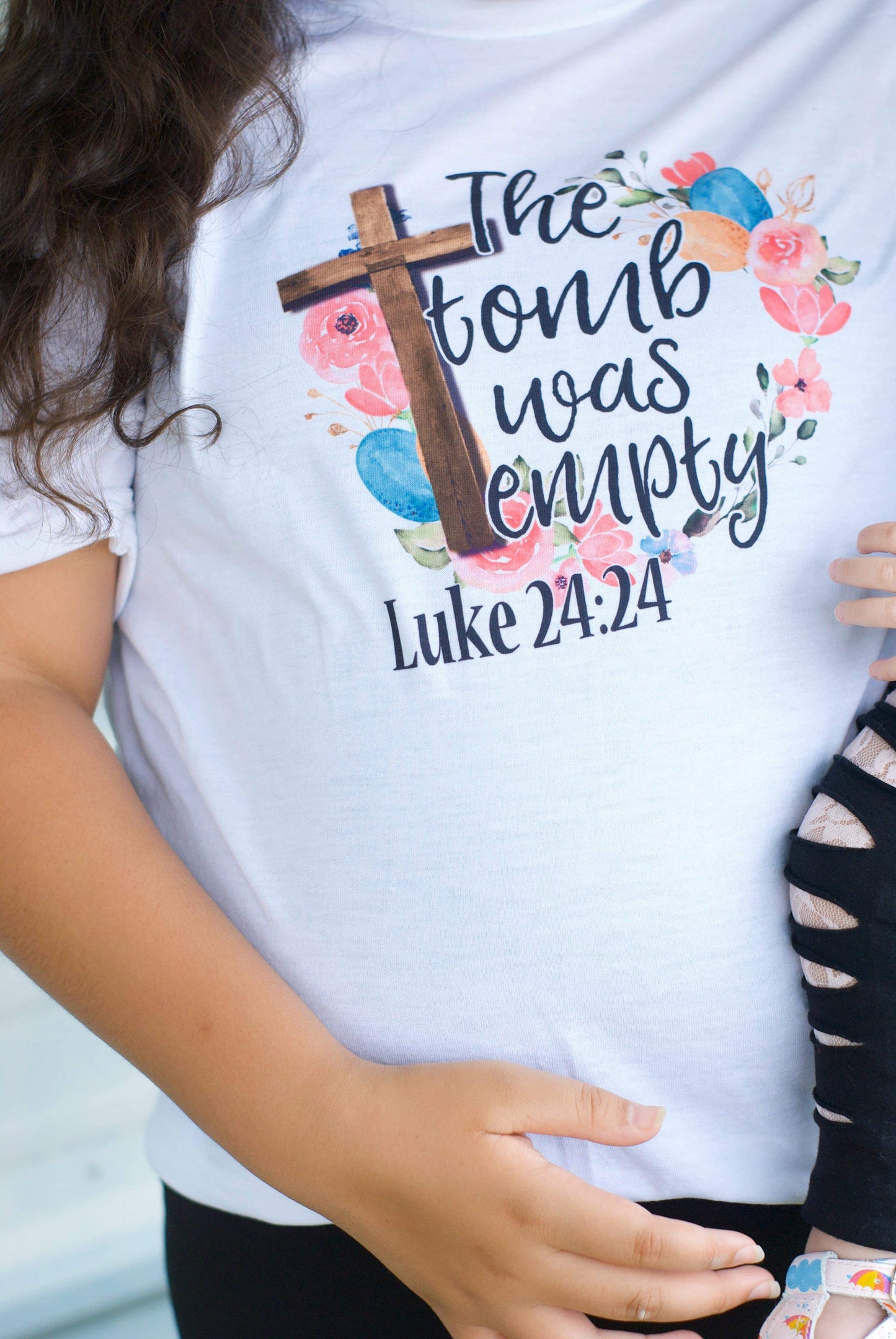The Tomb Was Empty Easter Girls Shirts Ladies Shirt