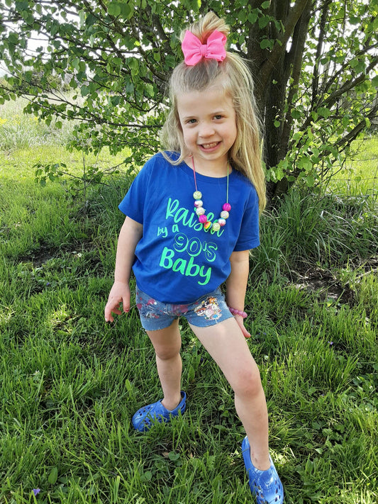 Rugrats Paint Splatter Girls Distressed Jeans Shorts