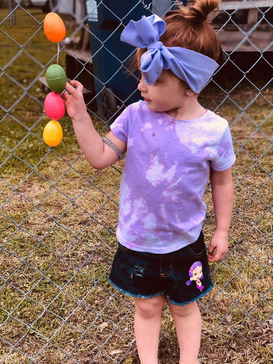 Bubble Guppies Girls Distressed Jeans Shorts