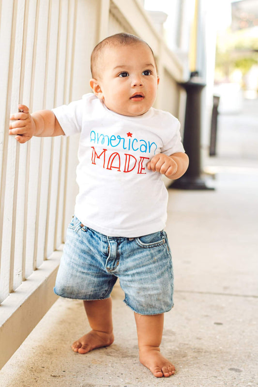 American Made 4th of July Shirt Boys Shirt Girls Shirt