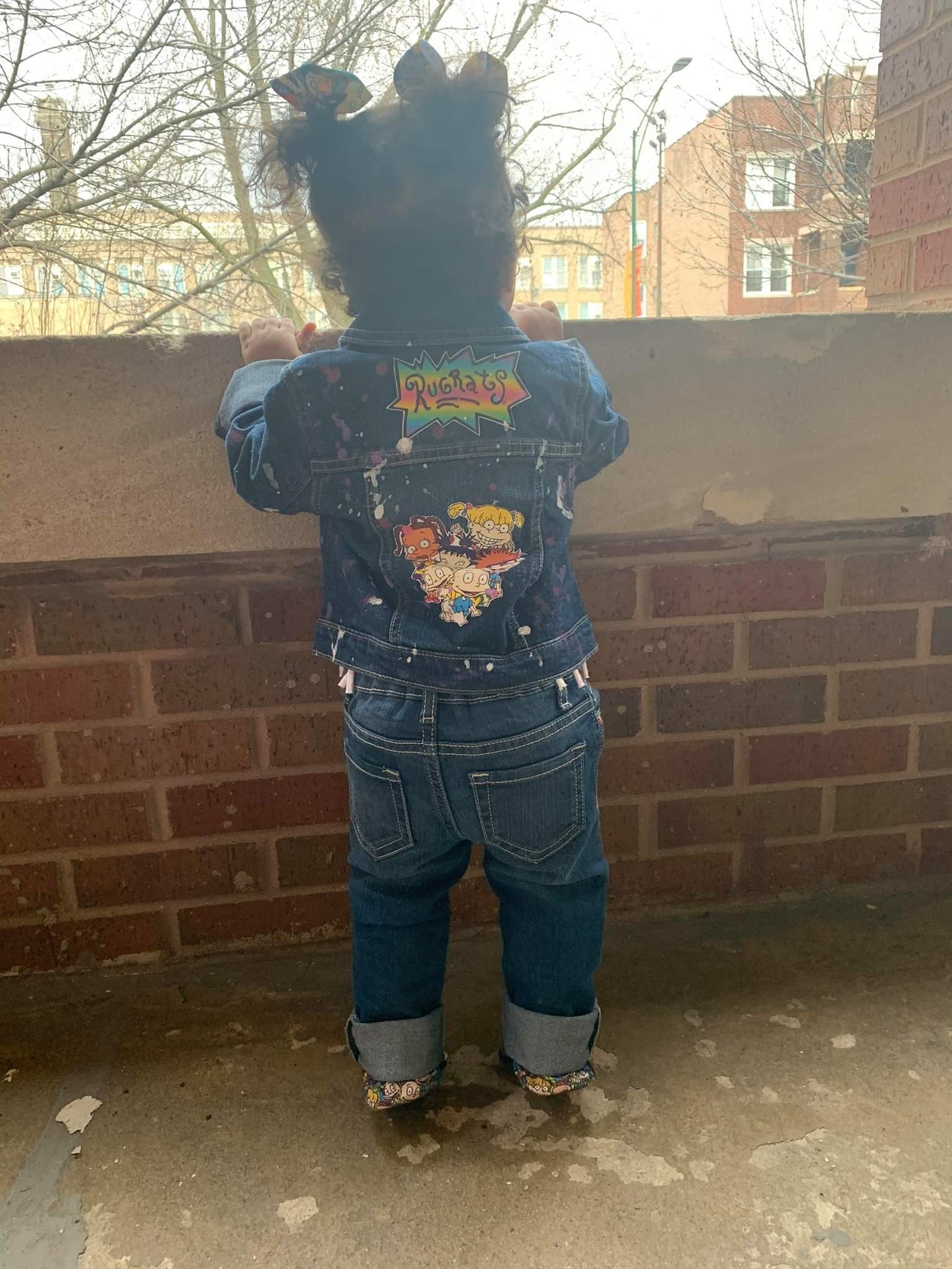 Rugrats Denim Outfit Sets Girls