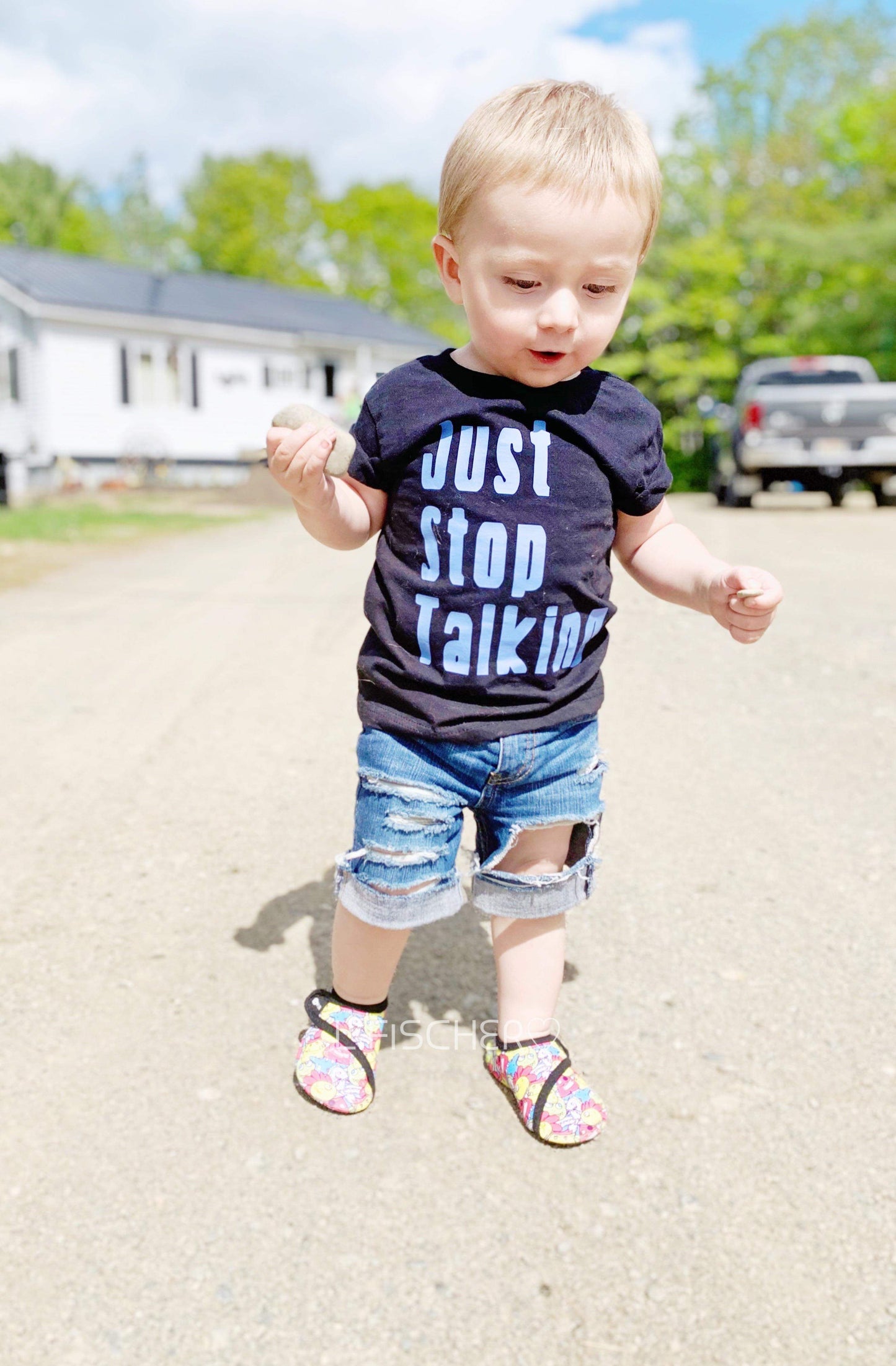 Just Stop Talking Boys Shirt Girls Shirt