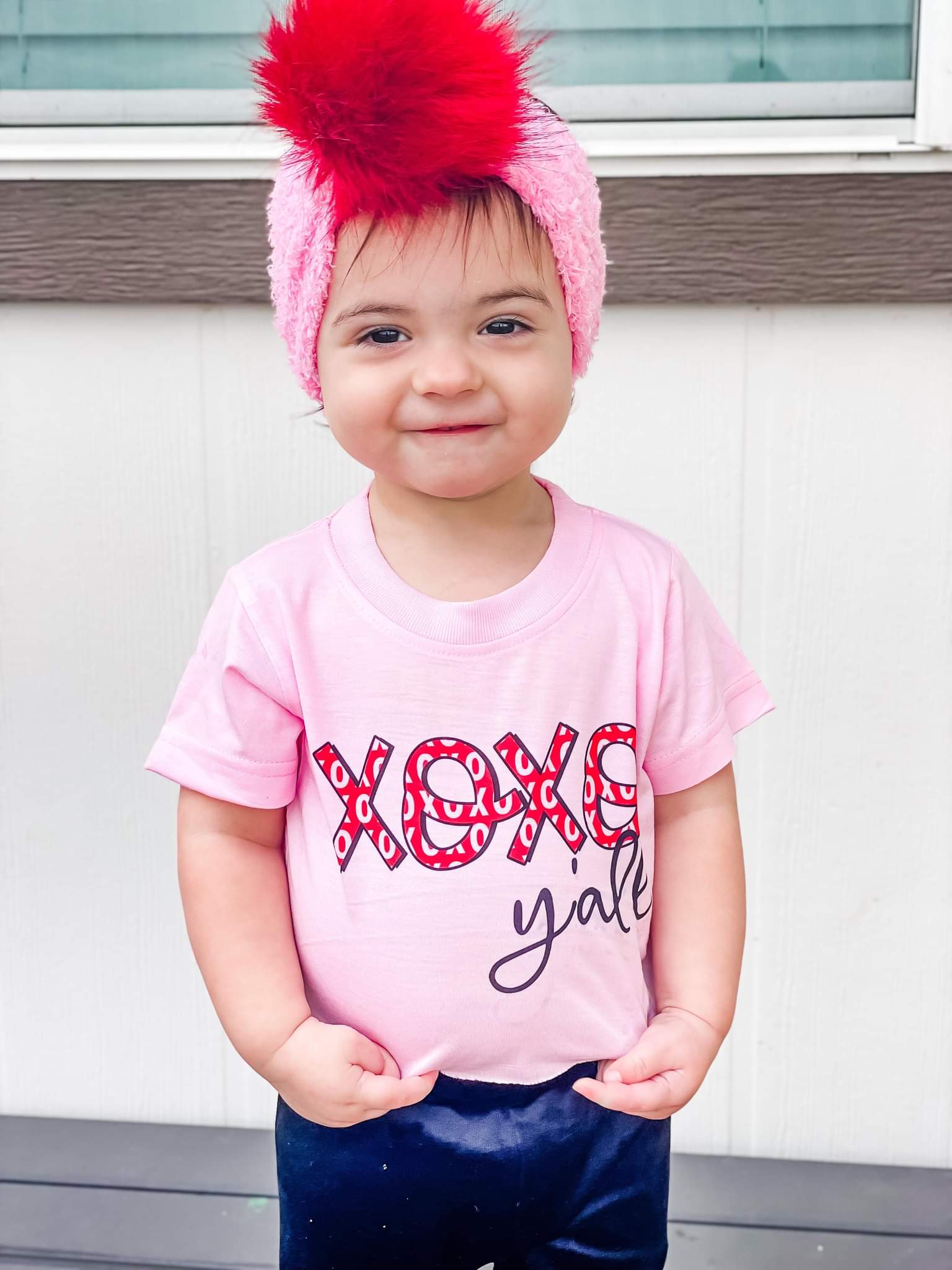 XOXO Y'all Valentine's Girls Shirt