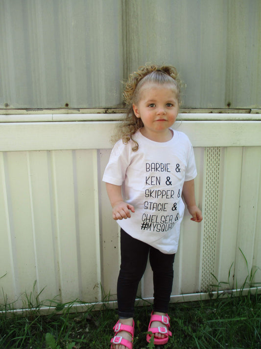 Barbie Ken Skipper Stacie Chelsea Girls Shirt
