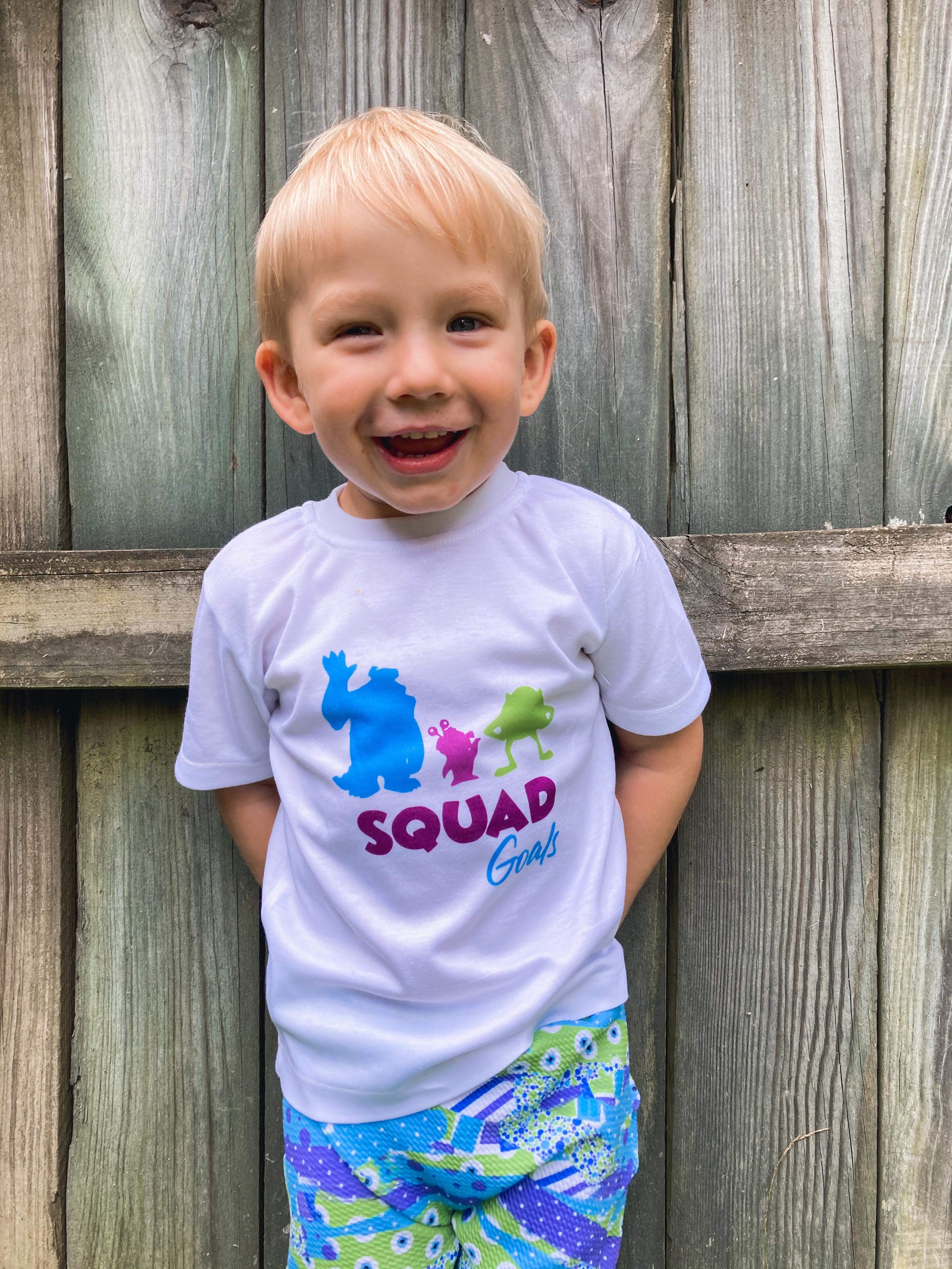 Squad Goals Monsters Inc Boys Shirt Girls Shirt Ladies Shirt Mens Shirt