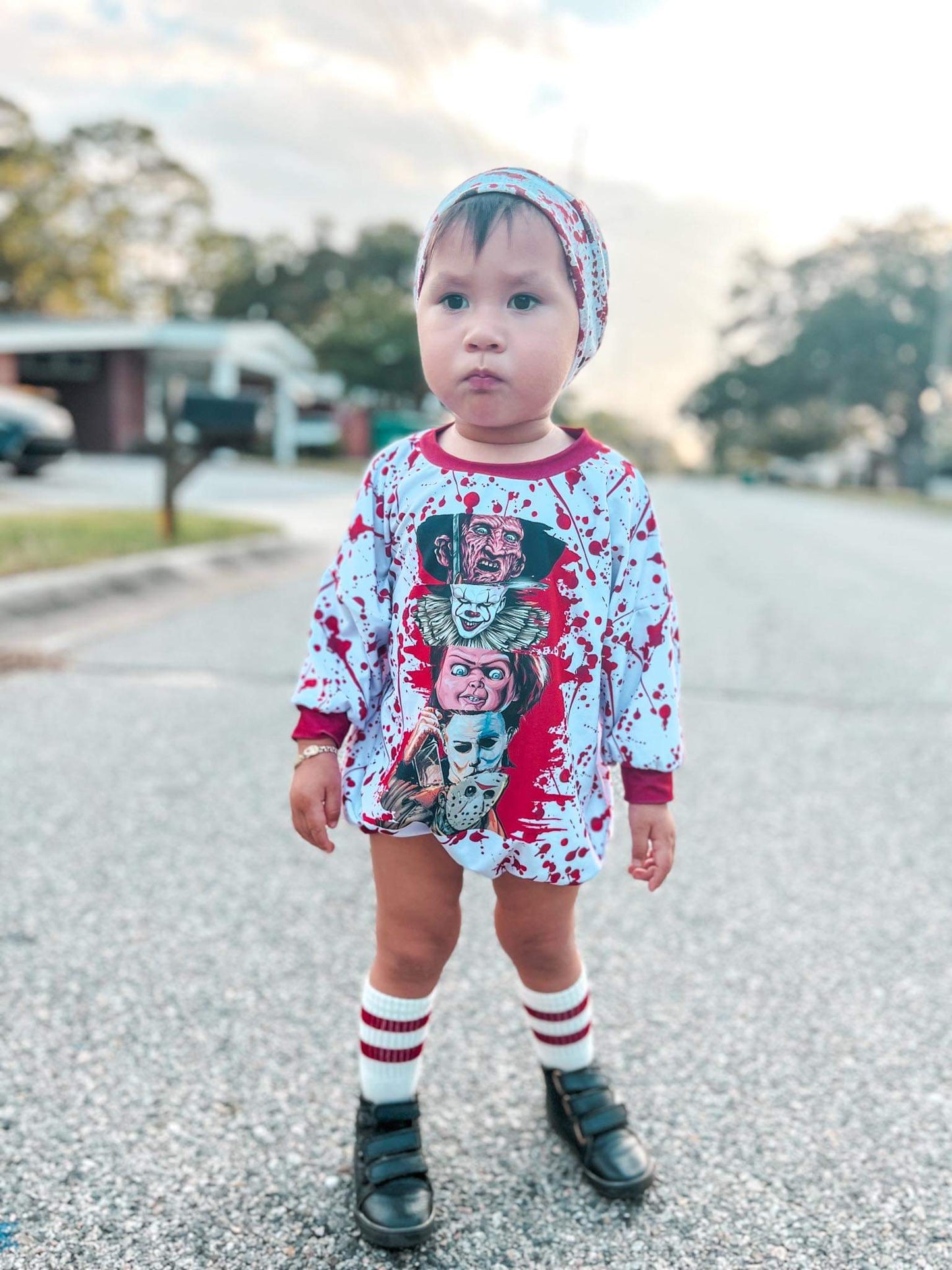 Horror Sweater Romper Halloween