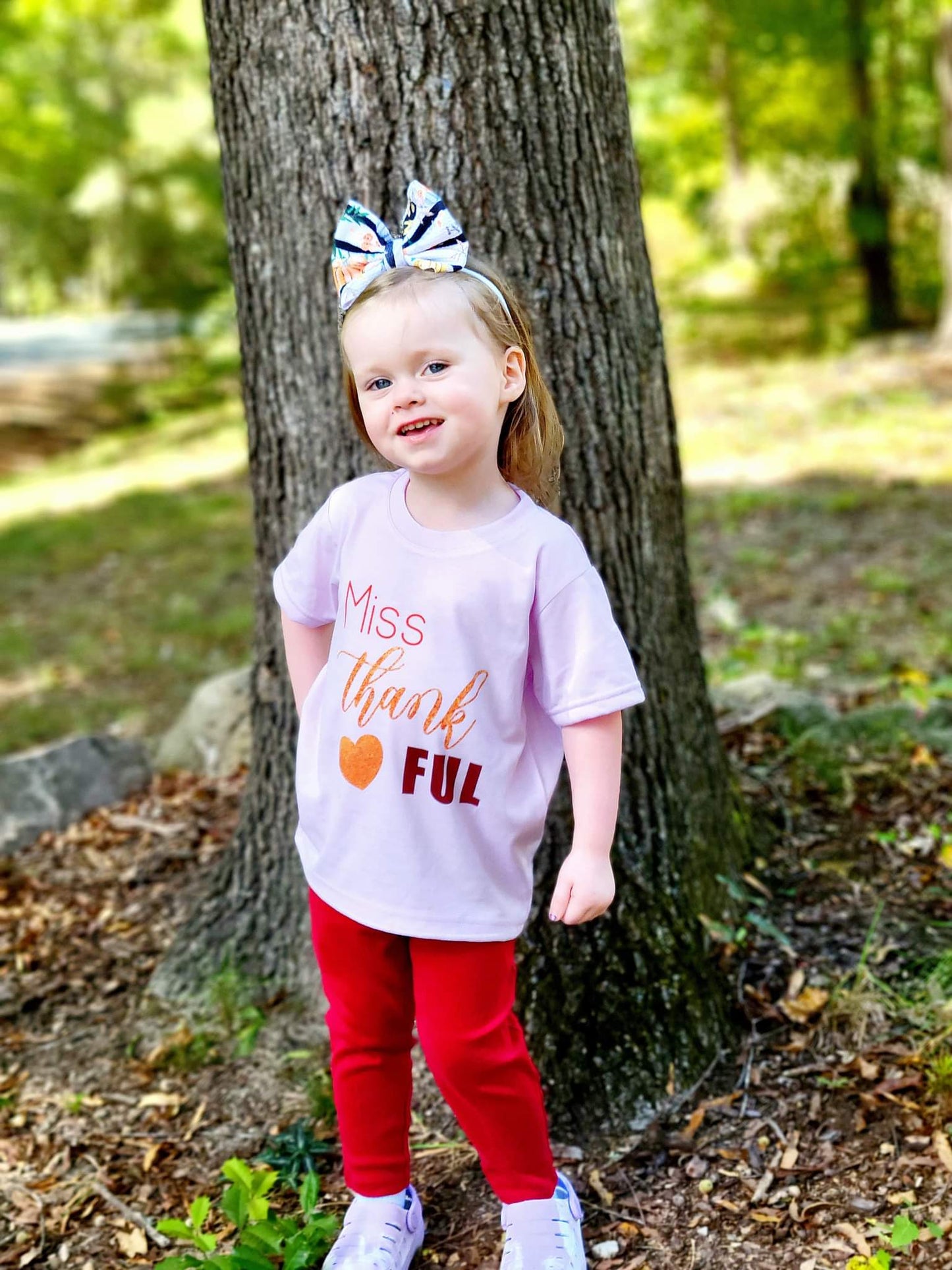 Miss Thankful Girls Shirt Fall Thanksgiving