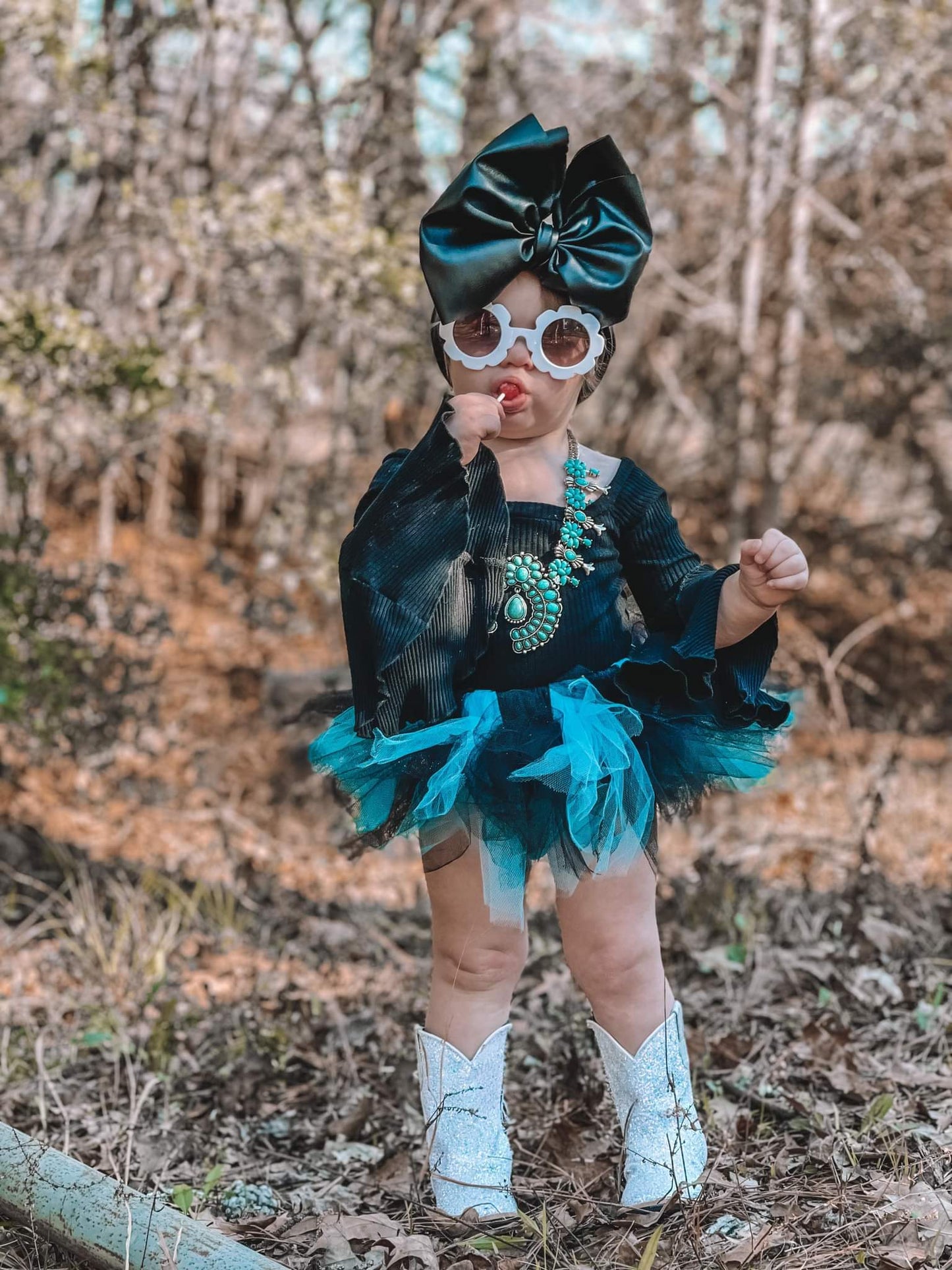 Black & Aqua Tutu