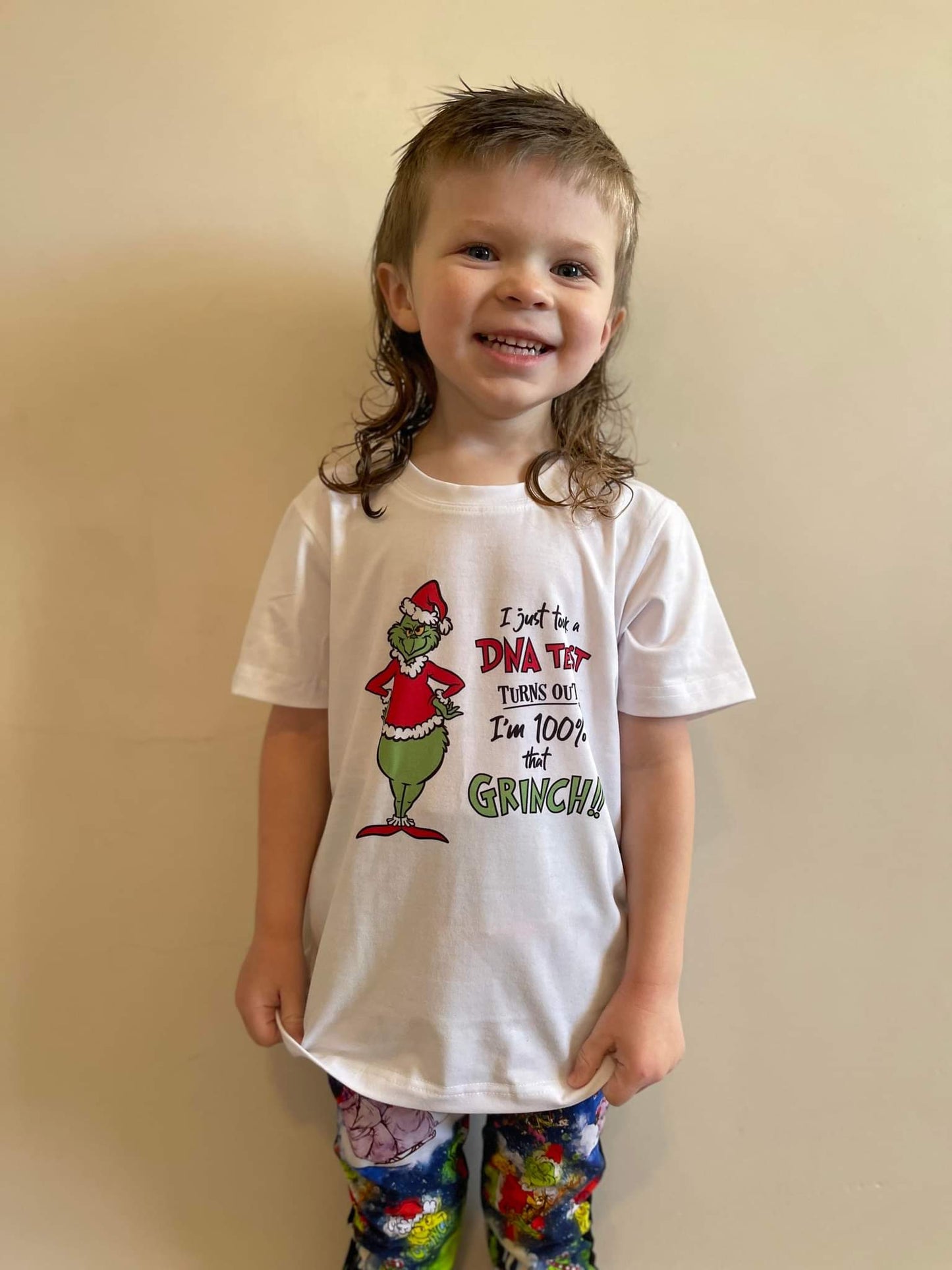 I Just Took A DNA Grinch Christmas Girls Boys Girls Shirt Boys Shirt