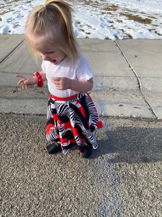 Zebra Brushstroke Valentines Handmade