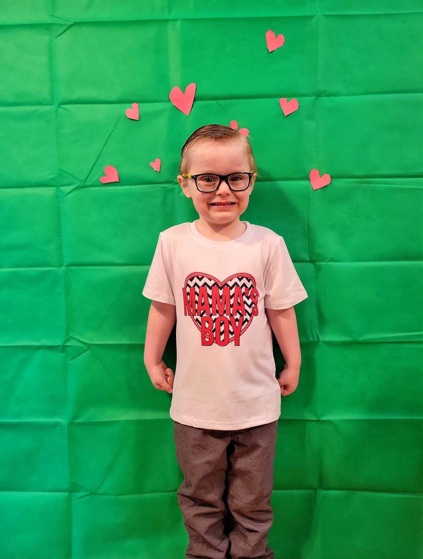 Mama's Boy Valentines Boys Shirt