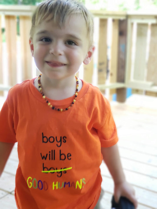 Boys will be good humans Boys Shirt