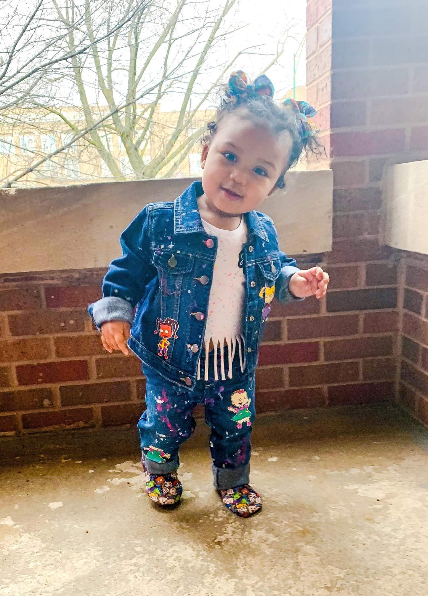 Rugrats Denim Outfit Sets Girls