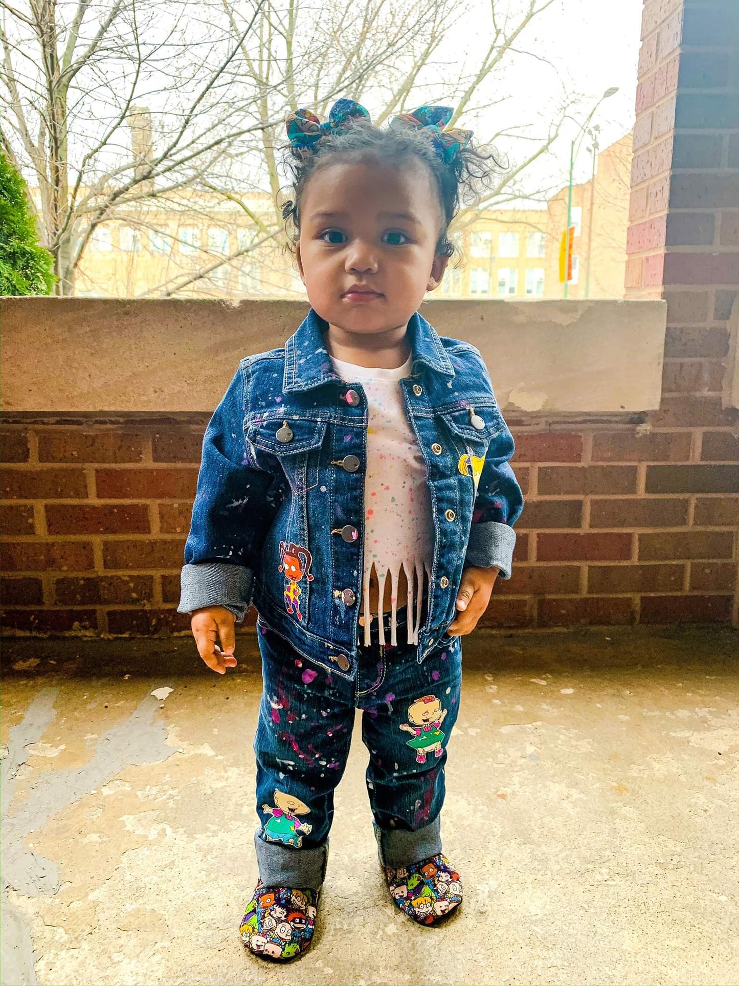 Rugrats Denim Outfit Sets Girls