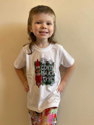 Elf Can't Touch This Christmas Boys Shirt Girls Shirt Ladies Shirt Mens Shirt