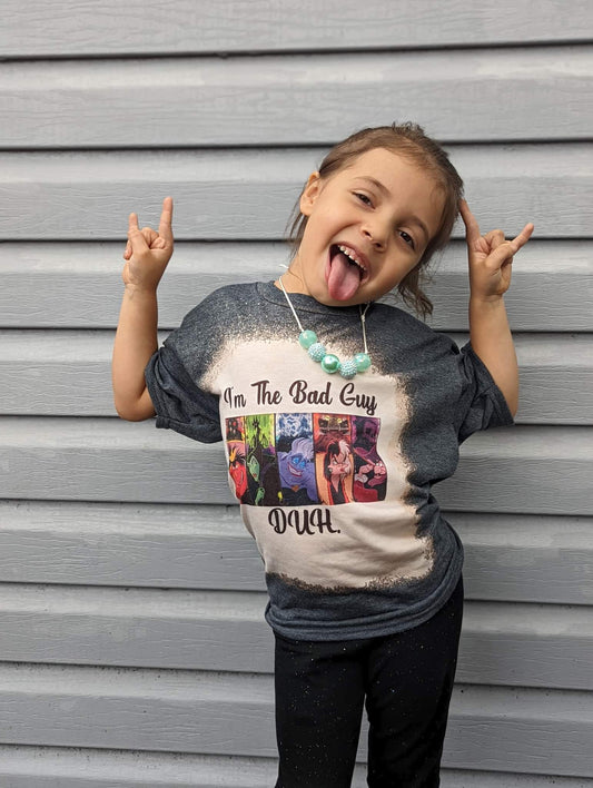 I'm The Bad Guy Duh Disney Villains Girls Shirt Ladies Shirt