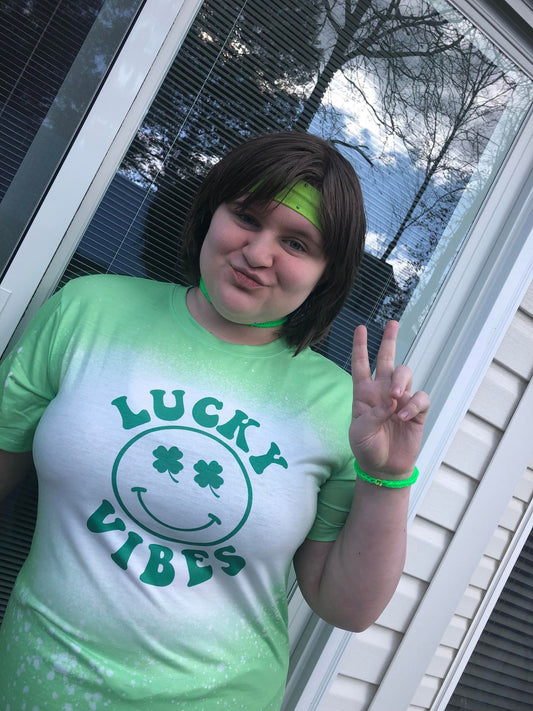 Lucky Vibes St. Patrick's Day Girls Shirt Boys Shirt Ladies Shirt