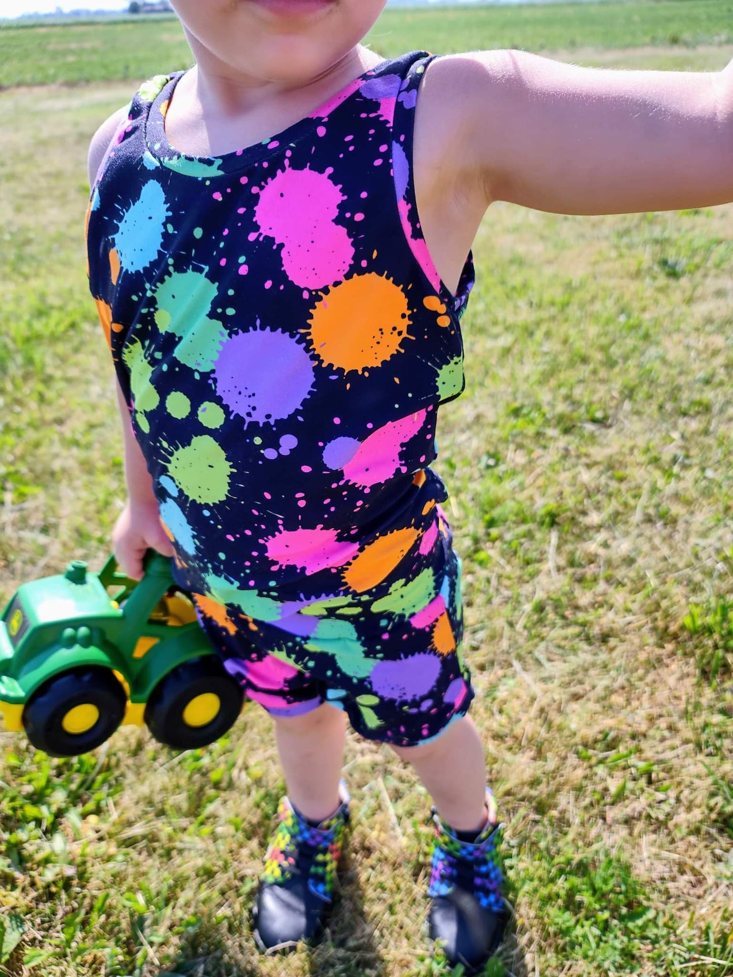 Neon Splatter Handmade