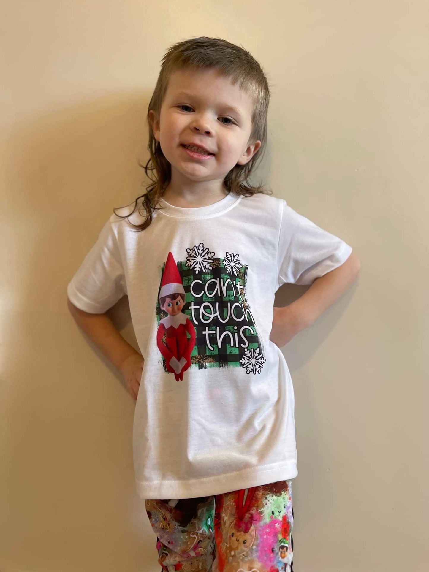 Elf Can't Touch This Christmas Boys Shirt Girls Shirt Ladies Shirt Mens Shirt