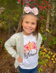 Blessed Thanksgiving Fall Girls Shirt