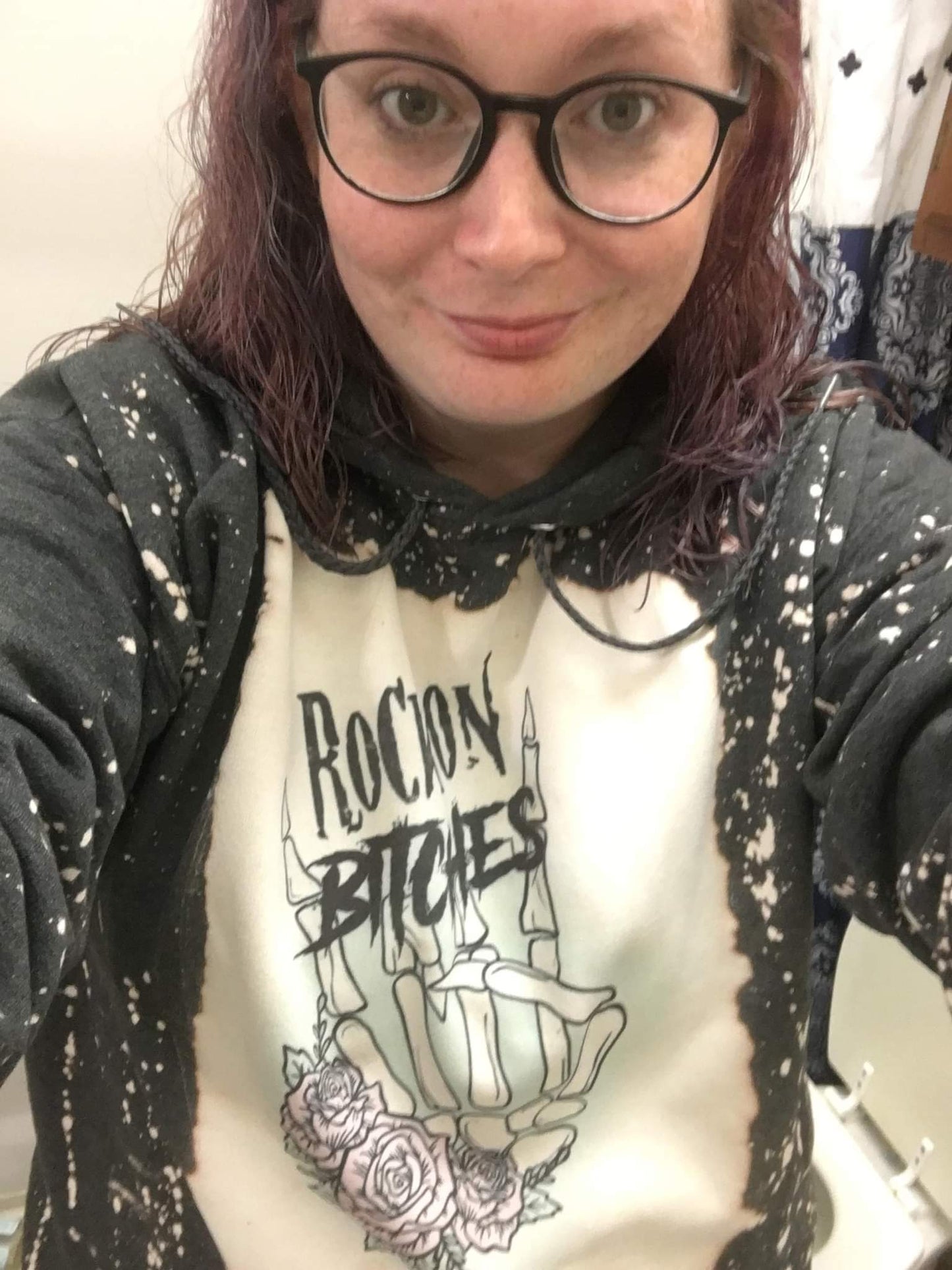 Rock on Bitches Ladies Shirt Girls Shirt