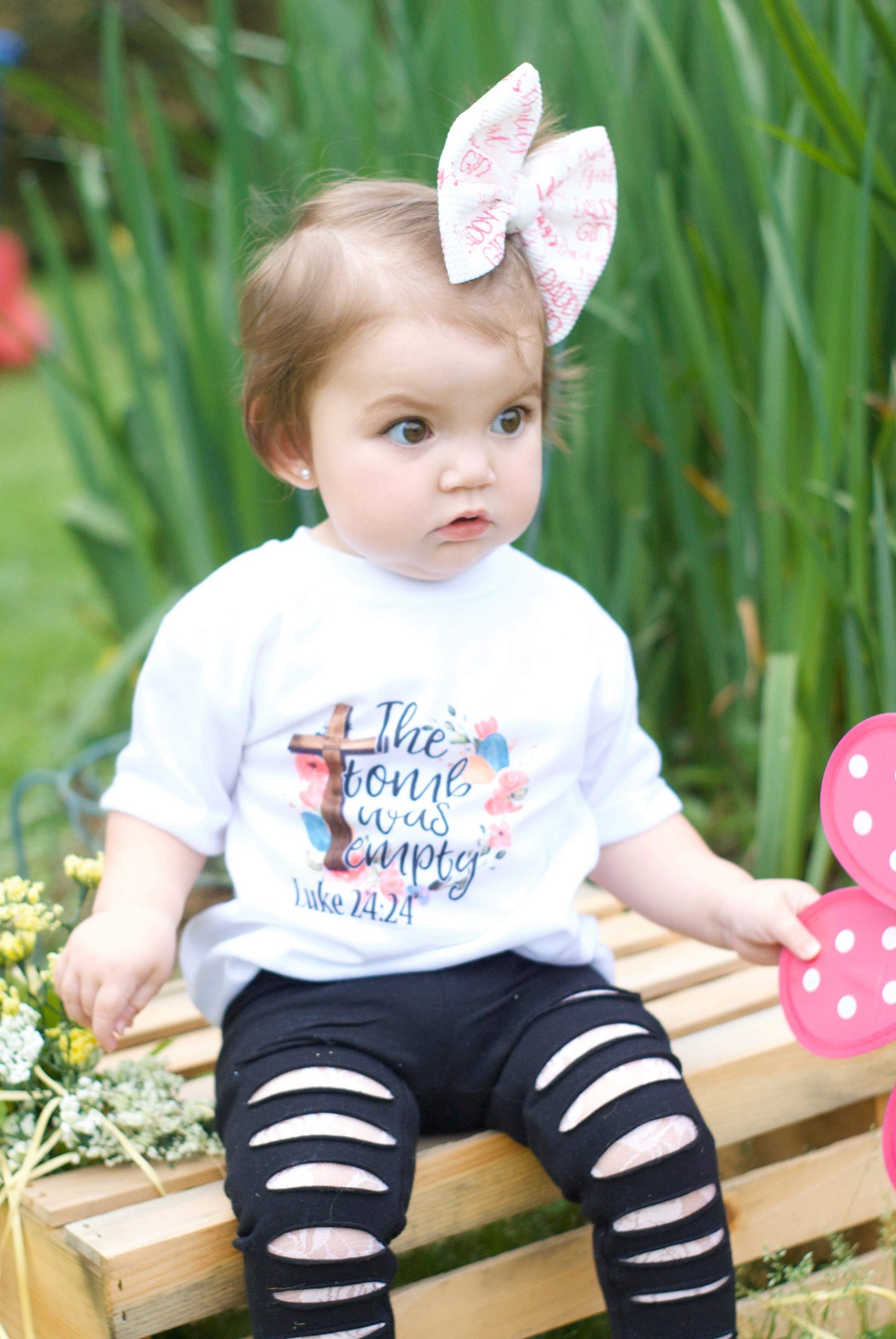 The Tomb Was Empty Easter Girls Shirts Ladies Shirt